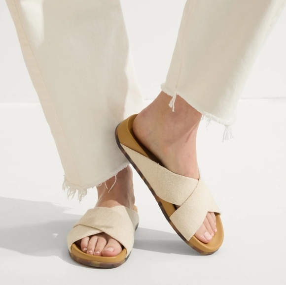 Rothy's Shoes - Rothy's, The Weekend Slide, Oat, Size 7.5